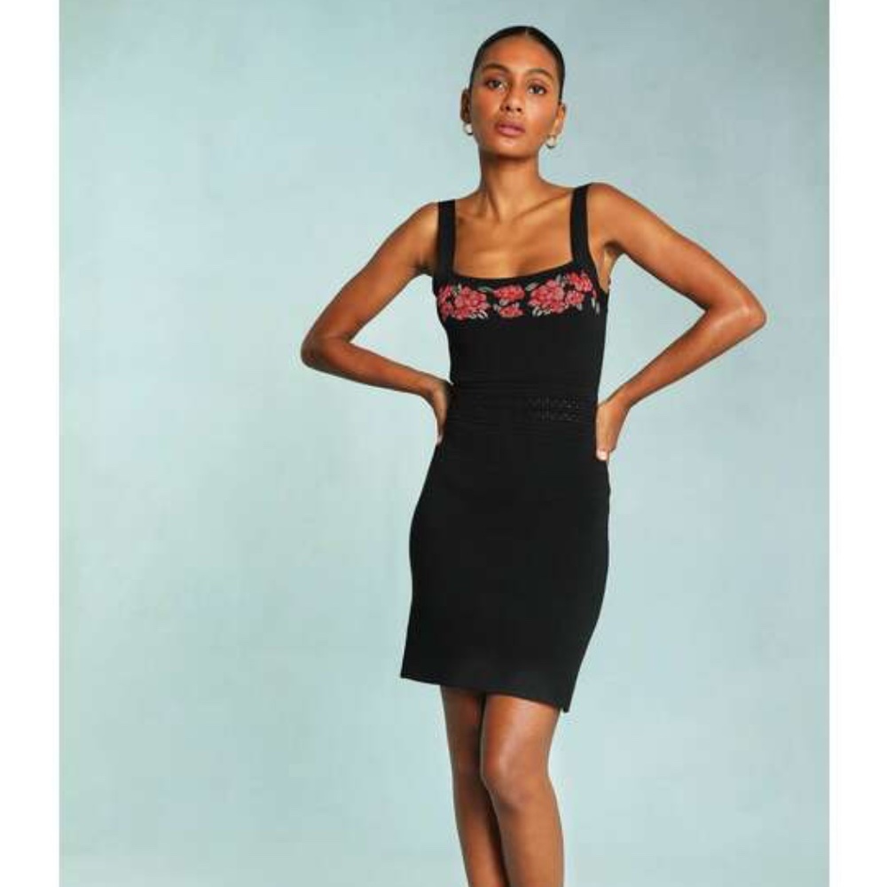 Rouje black knit dress in size 34/0/XS. NWOT